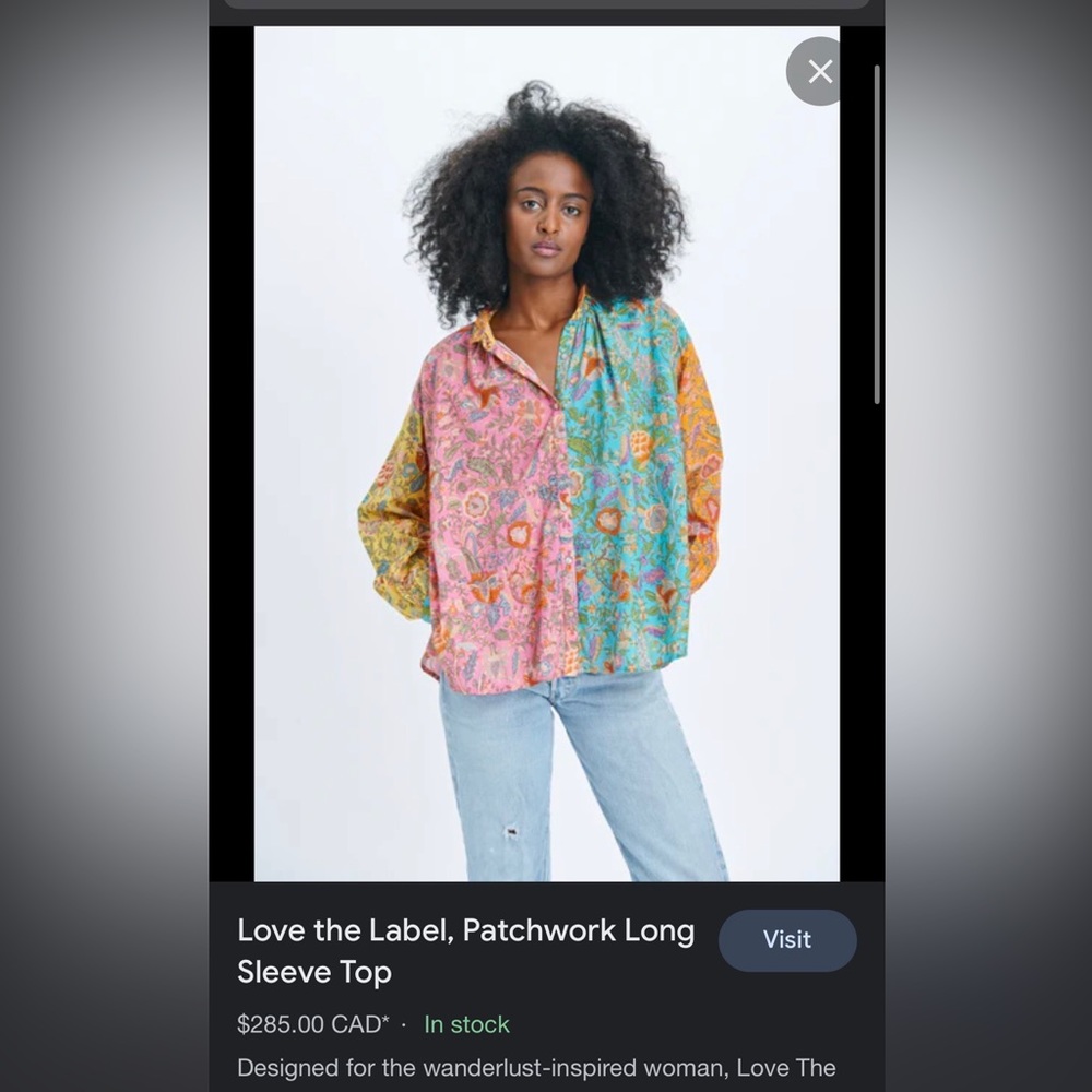 Love the Label Button Up Shirt